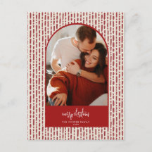 モダンアーチクリスマスカード