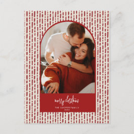 モダンアーチクリスマスカード シーズンポストカード