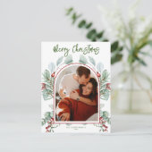 モダンアーチクリスマスカード シーズンポストカード (スタンド正面)