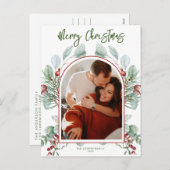 モダンアーチクリスマスカード シーズンポストカード (正面/裏面)