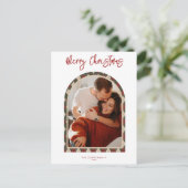 モダンアーチクリスマスカード シーズンポストカード (スタンド正面)