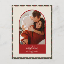 モダンアーチクリスマスカード