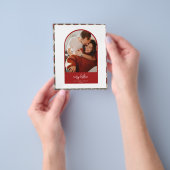 モダンアーチクリスマスカード チラシ (手)