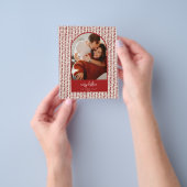 モダンアーチクリスマスカード チラシ (手)