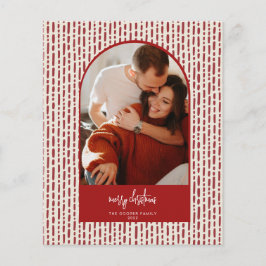 モダンアーチクリスマスカード チラシ