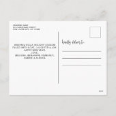 モダンアーチフォトクリスマスハッピーハウリデイズドッグ シーズンポストカード (裏面)