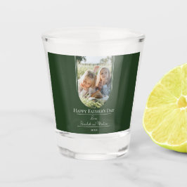 モダンアーチフォト父の日 |エメラルドグリーン ショットグラス