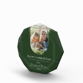 モダンアーチフォト父の日 |エメラルドグリーン フォトブロック (右)