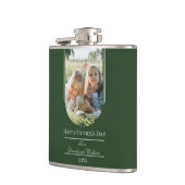 モダンアーチフォト父の日 |エメラルドグリーン フラスク (左)