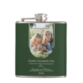 モダンアーチフォト父の日 |エメラルドグリーン フラスク (正面)