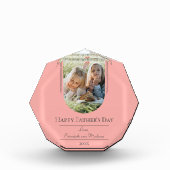 モダンアーチフォト父の日 |コーラル フォトブロック (正面)