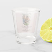 モダンアーチフォト父の日 |ピンク ショットグラス (裏面)