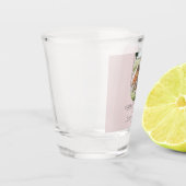 モダンアーチフォト父の日 |ピンク ショットグラス (左)