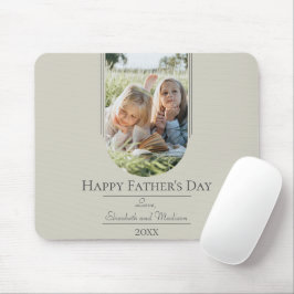 モダンアーチフォト父の日 |ベージュ マウスパッド