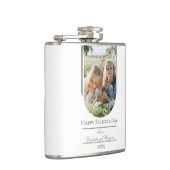 モダンアーチフォト父の日 |白 フラスク (右)