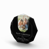 モダンアーチフォト父の日 |黒 フォトブロック (右)