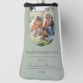 モダンアーチフォト父の日 | Sage Green ゴルフヘッドカバー