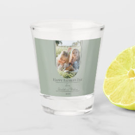モダンアーチフォト父の日 | Sage Green ショットグラス