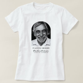 モダンアーチフォト葬儀または追悼式 Tシャツ