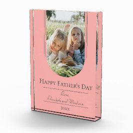 モダンアーチフレーム写真父の日 |コーラル フォトブロック