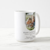 モダンアーチフレーム写真父の日 |白 コーヒーマグカップ (正面右)