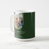 モダンアーチフレーム写真父の日 | Emerald コーヒーマグカップ (正面左)