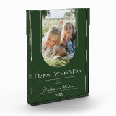 モダンアーチフレーム写真父の日 | Emerald フォトブロック (左)