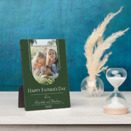 モダンアーチフレーム写真父の日 | Emerald フォトプラーク