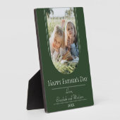 モダンアーチフレーム写真父の日 | Emerald フォトプラーク (側面)