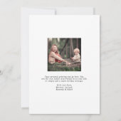 モダンアーチメリークリスマスホリデー写真 シーズンカード (裏面)