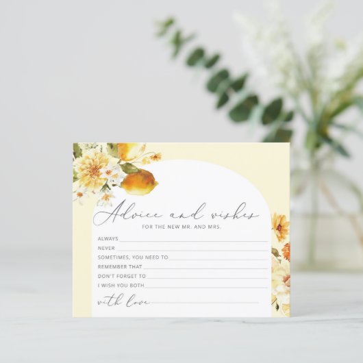 モダンアーチレモンアドバイスとウィッシュブライダルシャワー (スタンド正面)