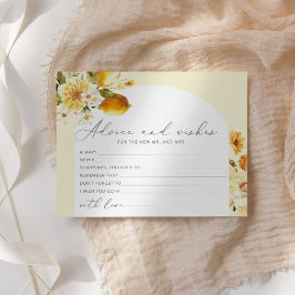 モダンアーチレモンアドバイスとウィッシュブライダルシャワー