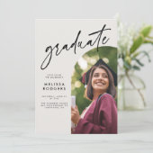 モダンアーチ卒業パーティー招待状 招待状 (スタンド正面)