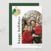 モダンアーチ&抽象芸術水彩オーナメント写真 シーズンカード (正面/裏面)