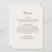 モダンアーティスティックスタイルのマンダラウェディング 招待状 (裏面)