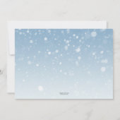 モダンアーティストの冬の誕生日パーティー 招待状 (裏面)