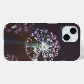モダンアートの紫の花柄 Case-Mate iPhoneケース (裏面 (横))