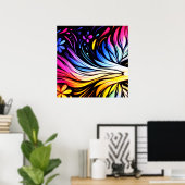 モダンアートウォールのおしゃれなアート ポスター (ホームオフィス)