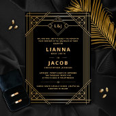 モダンアートデコウェディング招待状 招待状