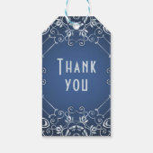 モダンアートデコ25周年結婚記念日 ギフトタグ (裏面)