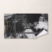 モダンアートトレイン写真ファ人気があるイ最高のミリ バスタオルセット (ハンドタオル)