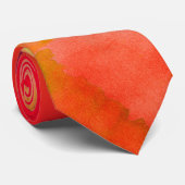 モダンアートネオン赤黄水色幾何学模様 ネクタイ (ロール)