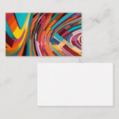 モダンアートパターはっきりしたン明るい幾何形状 名刺 (正面/裏面)