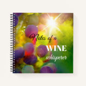 モダンアートワインラバーブドウ手帳 ノートブック (正面)