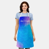 モダンアート抽象芸術  エプロン (着用した状態)