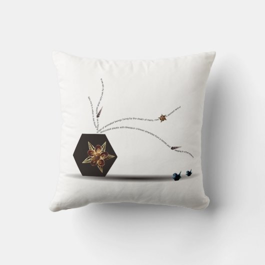 モダンアート海抽象芸術芸術的 クッション (裏面)