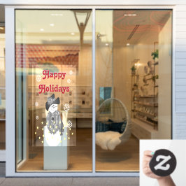 モダンアート雪だるま ウィンドウサイン