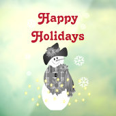 モダンアート雪だるま ウィンドウサイン (シート3)