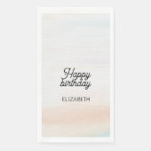 モダンアート風ソフトレインボー 誕生日 (正面)