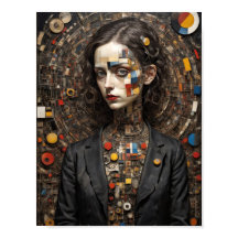 モダンアート アヴァンギャルドスタイル 女性 抽象的